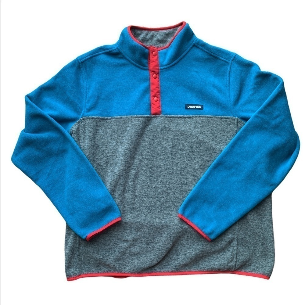 Land's End | Land's End Men's T200 ColorBlock Snap Neck Fleece Pullover jacket